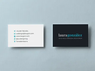 My business card branding business business cards businesscard corporate corporate identity design designer gonzalez identity illustrator laura mockup multimedia photoshop userexperience uxdesign vector