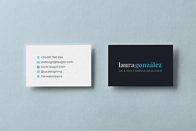 My business card branding business business cards businesscard corporate corporate identity design designer gonzalez identity illustrator laura mockup multimedia photoshop userexperience uxdesign vector