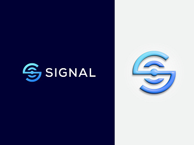 S - Signal 3d 3d logo brand brand identity branding connection diagram figma gradient ideas internet letter s logo logo design monogram outline signal stripes user icon wifi
