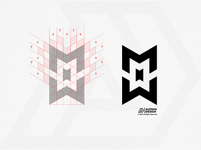 MW Logo Design. agency apparel apparels awesome brand mark branding design initals design mark grids icon identity initials inspirations logo logo type mark monogram symbol type typography