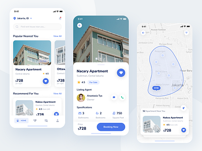 Real Estate - Exploration apartment design booking clean exploration minimalism mobile mobile app property realestate rent house ui uiuxdesign userinterface ux