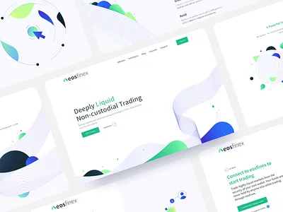 eosfinex / Web animated app branding cryptocurrency design figma flat founds illustration imagery market minimal trading typography ui ux wallet web website