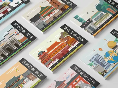 Collection of city illustration buildings city collection country digital art illustration