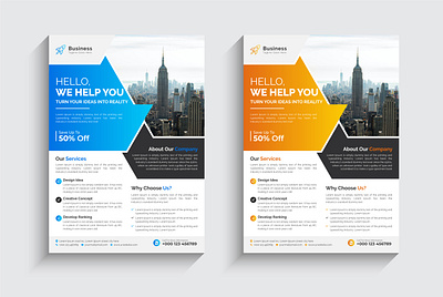 Modern & Creative Business Flyer design mondolsgraphic pamphlet