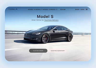 Tesla Website Design animation app art branding design illustration logo ui ux web