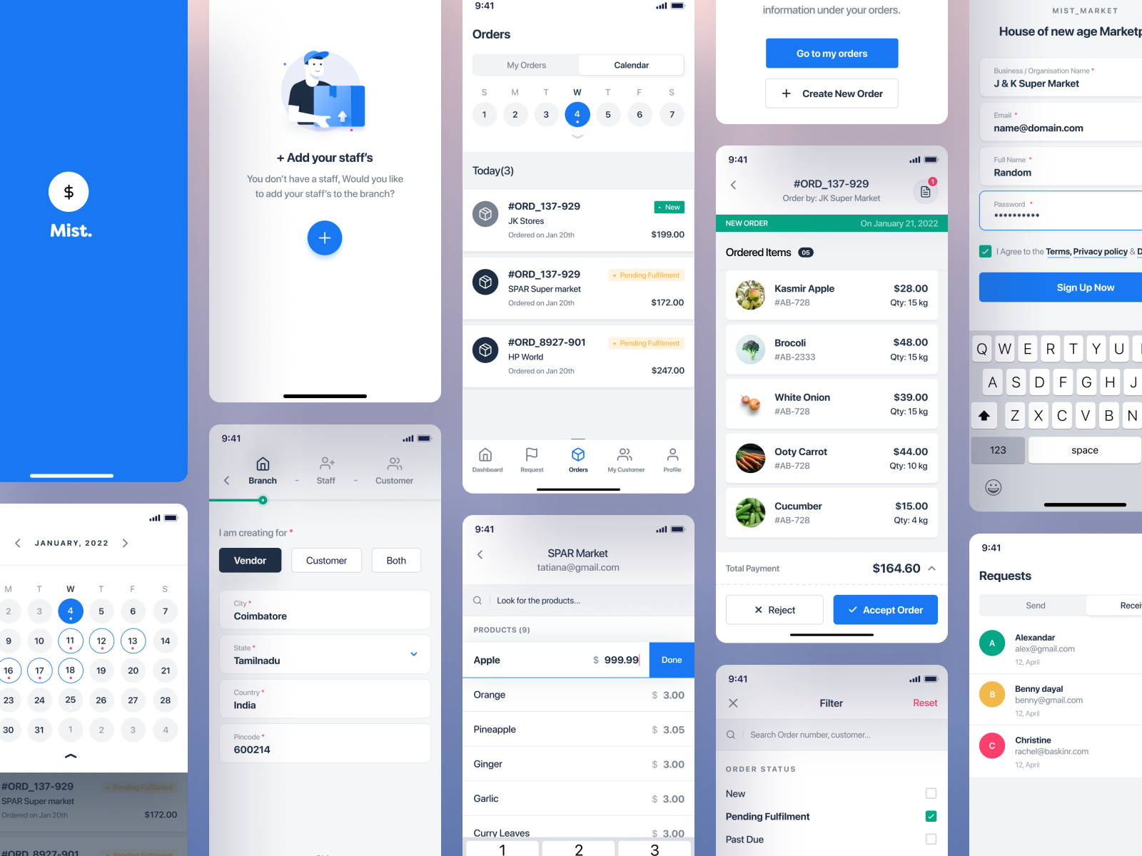 Example of Pixel Perfect Mobile App Designs