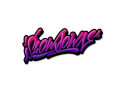 SlowDown brushpen calligraphy graffiti illustration lettering logo logotype slow type typography граффити каллиграфия леттеринг