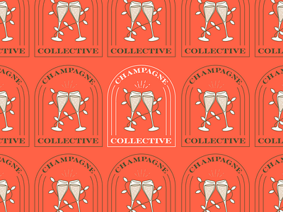 champagne badge pattern badge champagne collective