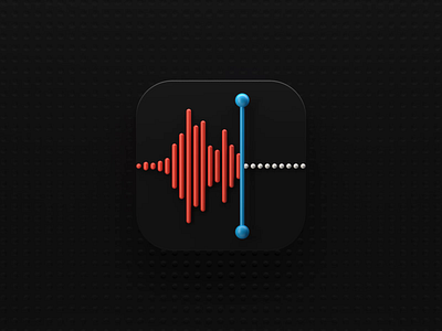 Voice Memos Icon 3d 3d animation animation big sur icon ios motion