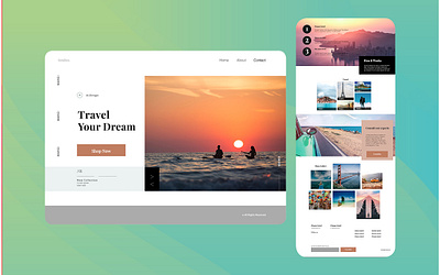 Webdesign Travel Agency design ui ux webdesign