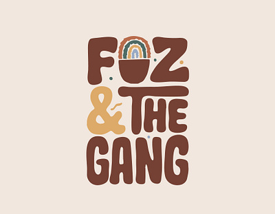 Foz and the Gang clientwork clothing clothing brand custom lettering ecommerce ecommerce shop fur hand drawn handlettering jerryokolo lettering logo designer logodesign logotype procreate sweater typography