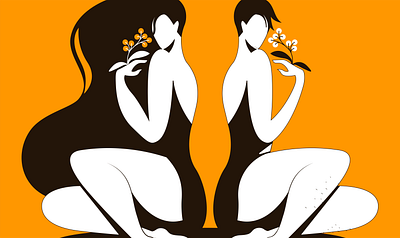 Feminine Side art design illustraion sketch