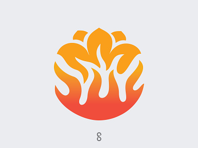 School of Soul Logo design fire illustration learn life logo lotus mark minimal rise school search simple soul