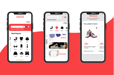 ASOS Re-design Shopping App android android app android app design android app development android wear design design app designer figma interaction iphone iphonex mobile mobile ui shopping app sketch social app social media design ux