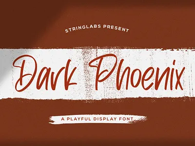 Dark Phoenix - Playful Display Font beautiful calligraphy cute decorative fun handlettering handwritten kids playful puaencode quirky stylish typography