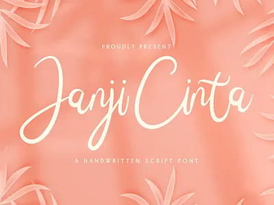 Janji Cinta - Handwritten Font calligraphy casual elegant feminime handdrawn handlettering handwritten ligature logotype lovely luxury modern signature stylish whimsical