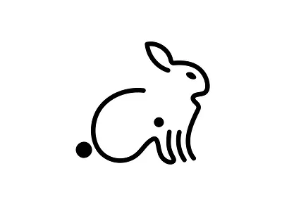 Rabbit (ارنب) animal branding design flat icon design illustration inspiration logo minimal minimalism rabbit simple vector