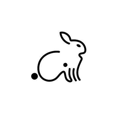 Rabbit (ارنب) animal branding design flat icon design illustration inspiration logo minimal minimalism rabbit simple vector