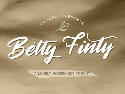 Betty Finty - Modern Script Font 80s alternates bold calligraphy casual handdrawn handlettering handwritten ligature modern puaencode retro vintage whimsical