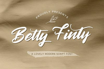 Betty Finty - Modern Script Font 80s alternates bold calligraphy casual handdrawn handlettering handwritten ligature modern puaencode retro vintage whimsical