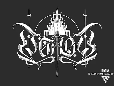 DISNEY - Metal Logo Re-Design branding graphic artwork logo vector