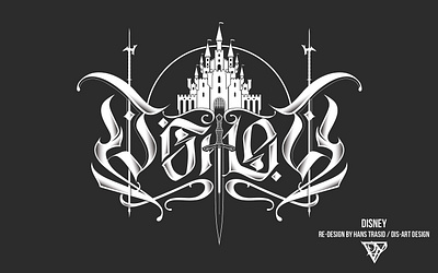 DISNEY - Metal Logo Re-Design branding graphic artwork logo vector