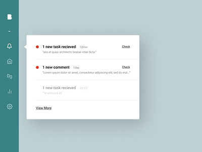 Daily UI 049 - Notification clean dailyui design figma notification roboto ui uidesign web application