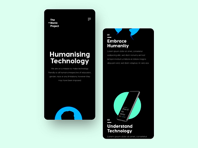 The Bionic Project: Website UI Design Project design ui web design website design