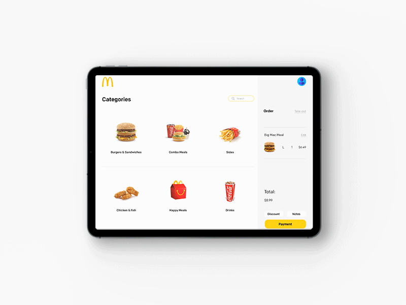 Mcdonald POS practice (Week 1 progress) animation weekly challenge