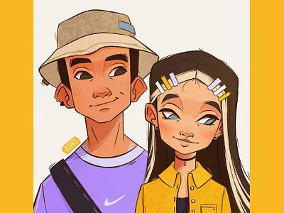✨Shy ✨ character character design couple digital art digital drawing digital illustration drawing girl illustration procreate visual development