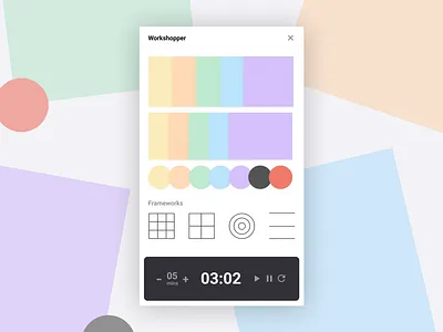 Workshops: a Figma Plugin brainstorming css design design thinking design tools figma minimal stickies timer ui ux workshops