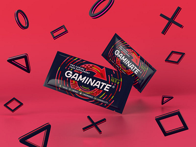 Gaminate Watermelon sachet design esport gaming kv packaging red sachet supplement watermelon