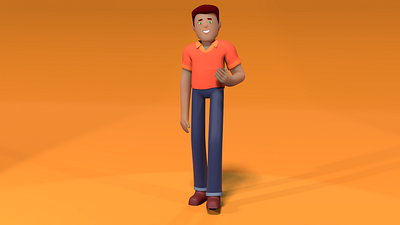3D Motion Character for Explainer Video 3d character animation 3d blender 3d campaign design