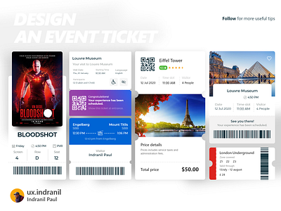 Design an Event ticket UI dailyui dashboard design illustration ui uiinspiration user experience ux uxui uxui uitrends userinterface