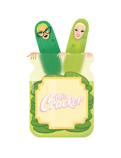 Miz Cracker's Tee Design 2d art direction branding character design fashion flatdesign illustration vector