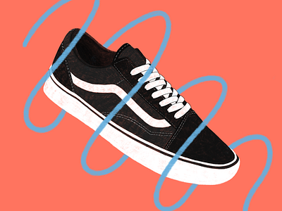 Vans Illustration art artwork digital art shoe vans