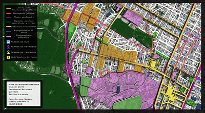 Mapa de sistemas urbanos illustration masterplan urbanism