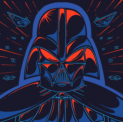 Shiney Guy darthvader illustration star wars