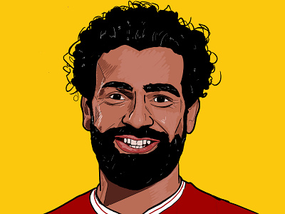 Salah design football illustration liverpool liverpool fc premier league sport