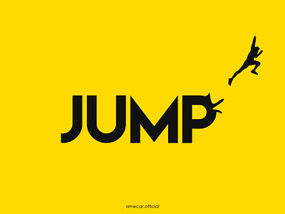 Jump design illustration motivation simple vector vector illustration