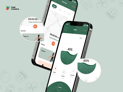 Healiza - Health Care Mobile UI Kit app calm capi design healthcare healthy illustration lifestyle meditation mobile smartwatch ui kit