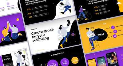 GetSpace App - Pitch Deck craftwork data visualisation deck infographic keynote pitch deck pitch deck design pitchdeck power point powerpoint presentation presentation design slides startup tech