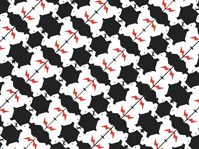 Supper Rabbit Pattern animal branding logo logodesign minmal monogram pattern pattern art pattern design rabbit