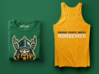 Grosse Pointe North Football branding football illustration logo mascot sports logo