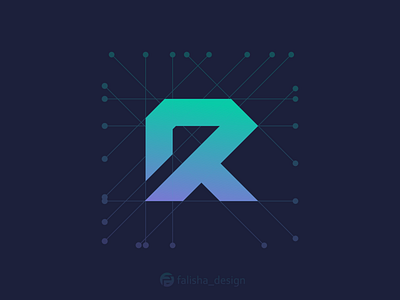 r logo idea 3d absract abstract awe awesome brand identity branding design flat font icon illustration initial logo logoawesome monogram r retro symbol vector