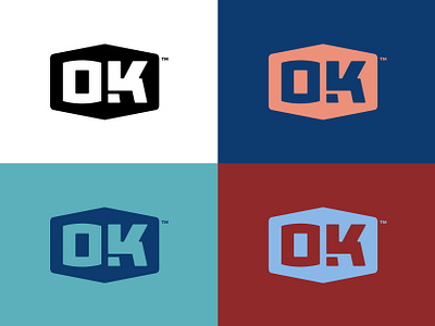 The Okie Brand badge branding identity logo mark monogram ok okie oklahoma