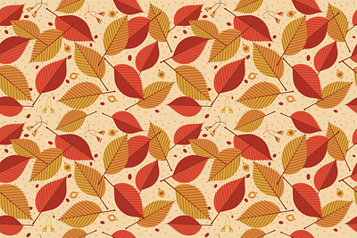 Autumn Leaf Pattern autumn autumn leaves decor defoliation fall herb leaf leaves nature ornament pattern plant seamless warm
