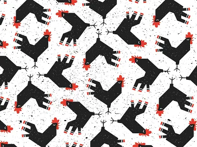 Rooster Pattern branding illustration logo logodesign logos pattern