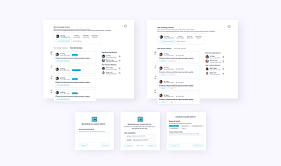 Software Feature Re-design branding cancellation card design flow ia information architecture reschedule saas software structure ui ux