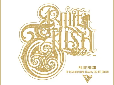 Billie Eilish logo re-design billieeilish graphic artwork logo typography vector